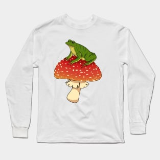 Frog on a shroom Long Sleeve T-Shirt